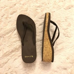 Cork Sanuk Sandals
